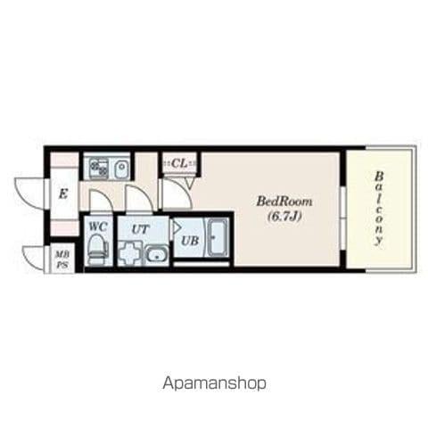 SーRESIDENCE上前津1203・1503フリーレント(1K/14階)の間取り写真