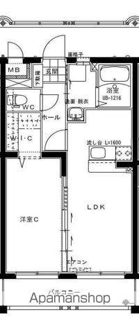 ラヴィドール(1LDK/4階)の間取り写真