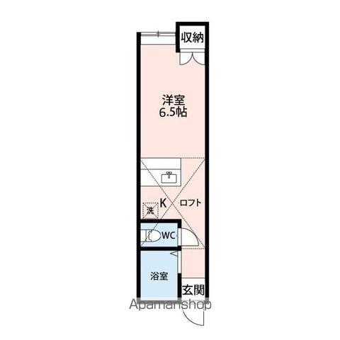 ALIVIO新潟近江(ワンルーム/1階)の間取り写真