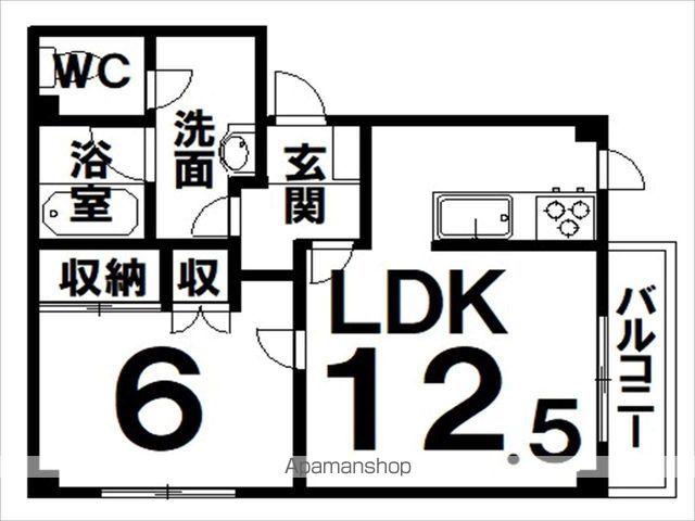 GARAGE(1LDK/2階)の間取り写真
