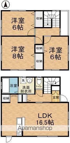 篠ノ井線 松本駅 バス乗車時間:10分 沢村バス停で下車 徒歩4分 2階建 築9年(3LDK)の間取り写真