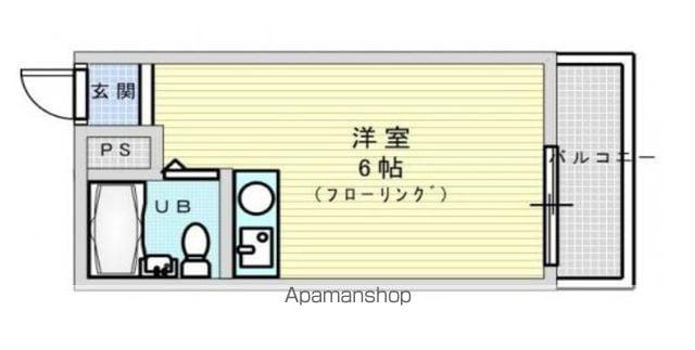メゾン豊津Ⅰ(ワンルーム/3階)の間取り写真