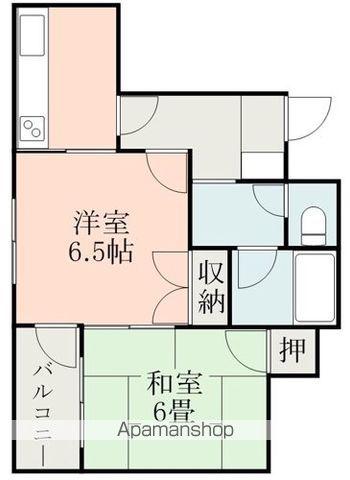 ユキヤビル(2K/5階)の間取り写真