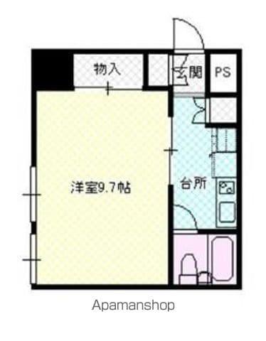 盛岡ダイカンプラザ(1K/4階)の間取り写真