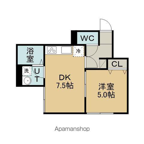 EXCELLENCE(1DK/2階)の間取り写真