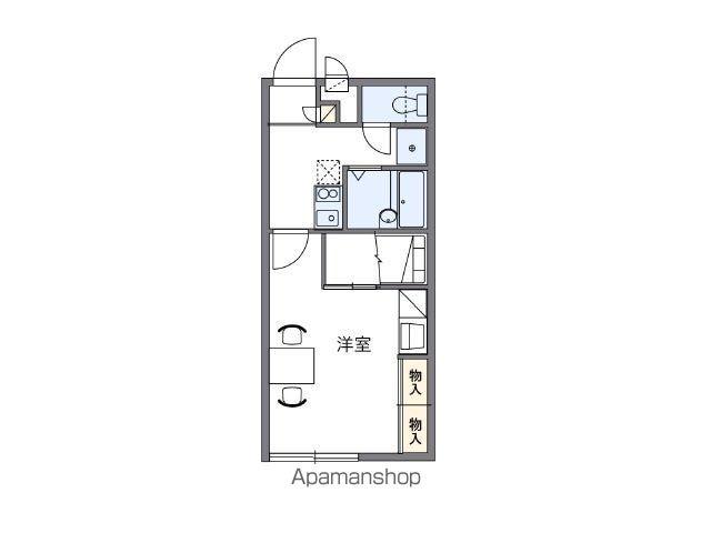 レオパレスアドゥル(1K/2階)の間取り写真