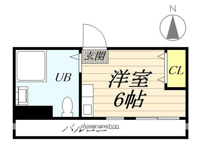 コンフォートマンション南林間(ワンルーム/2階)の間取り写真