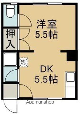 コーポセレニテ(1DK/1階)の間取り写真