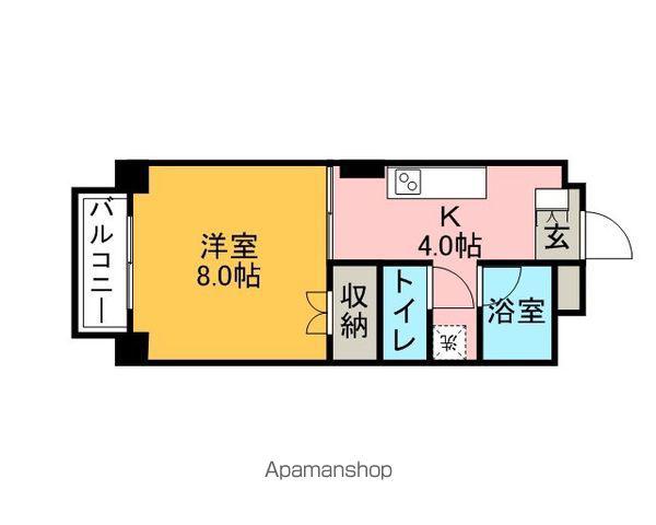 ラミエーヌ(1K/3階)の間取り写真
