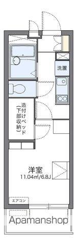 レオパレスARCADIA A(1K/4階)の間取り写真