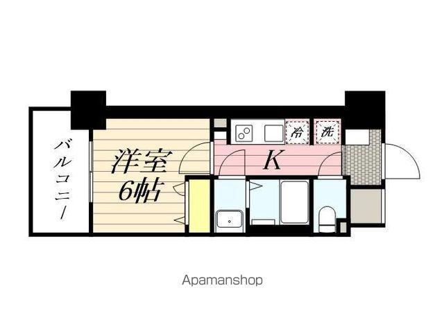 ネストピア博多グランドステージⅢ(1K/10階)の間取り写真