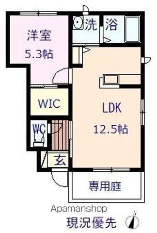 オリーブ壱番館(1LDK/1階)の間取り写真
