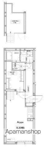 FAIR東向島(ワンルーム/2階)の間取り写真