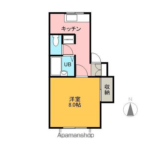 エスポワール21(1K/2階)の間取り写真