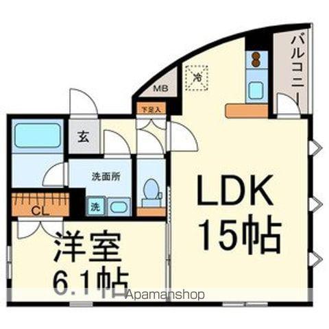 MILESTONES(1LDK/3階)の間取り写真