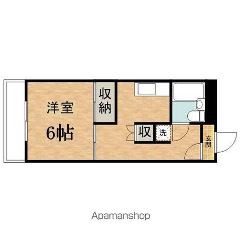 ハイツウシロダ(1K/1階)の間取り写真