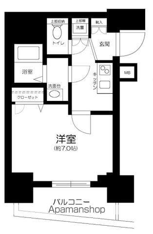 アイル文京白山(1K/9階)の間取り写真