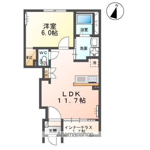 前九年アパート工事(1LDK/1階)の間取り写真