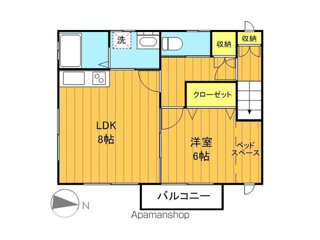 OWL日和田(1LDK/2階)の間取り写真