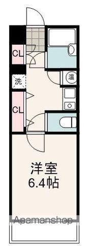 カーサミラ音羽(1K/1階)の間取り写真