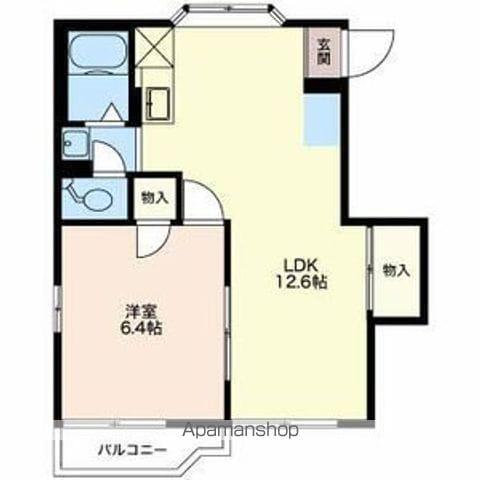 フォーブルやまとA・B(1LDK/1階)の間取り写真