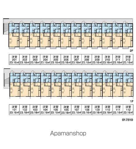 レオパレス由良(1K/1階)の間取り写真