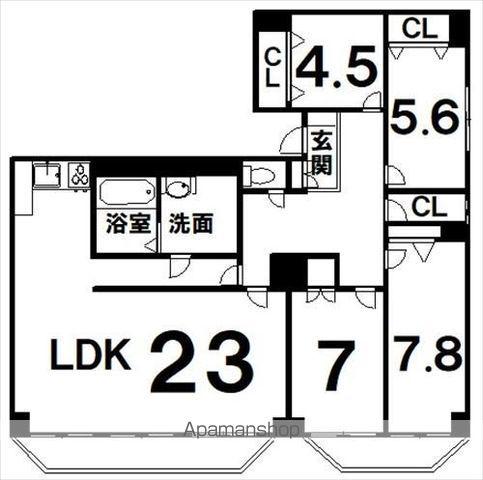 ホワイトパレス(4LDK/10階)の間取り写真