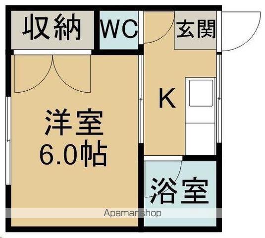 第三コーポ金丸(1K/2階)の間取り写真