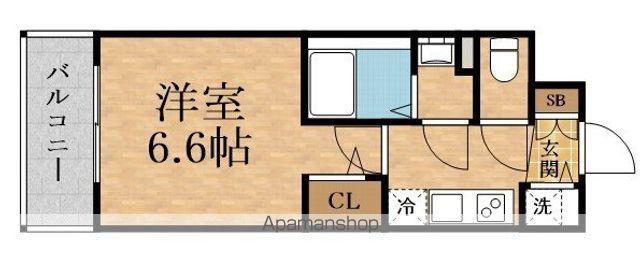 ESLEADTHE REVE大阪(1K/6階)の間取り写真