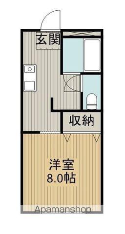 サンライフパラダイスC(1K/1階)の間取り写真