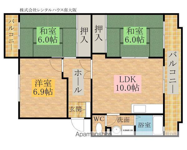 グランシャリオ(3LDK/4階)の間取り写真