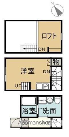 LUMINA港栄(1K/1階)の間取り写真