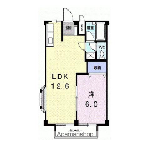 メゾンT(1LDK/1階)の間取り写真