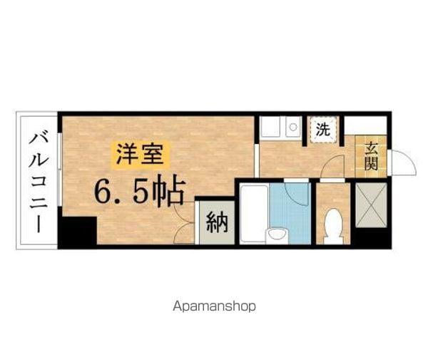 キャンパスコートTK(ワンルーム/4階)の間取り写真