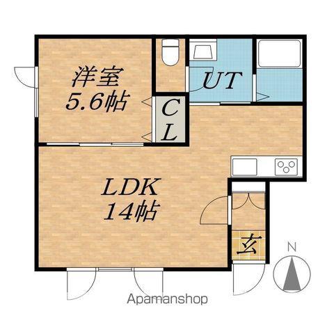 アイーレⅡ(1LDK/2階)の間取り写真