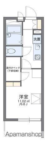 レオパレスリバティ(1K/3階)の間取り写真