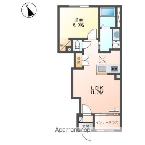 リッシュ(1LDK/1階)の間取り写真