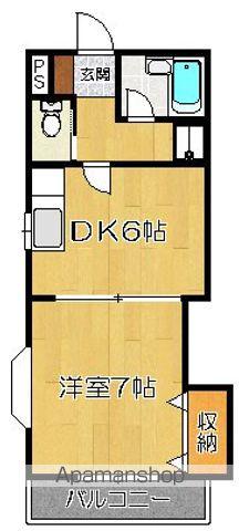 サンシャイン相原Ⅱ(1DK/2階)の間取り写真