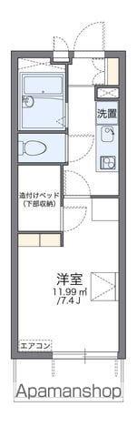 レオパレスフィールド Ⅲ(1K/3階)の間取り写真