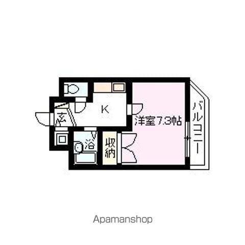 グレースヴィラ園田3(1K/3階)の間取り写真