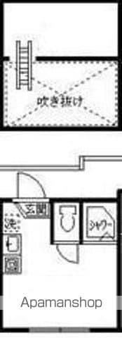 ソフィアライト(ワンルーム/2階)の間取り写真