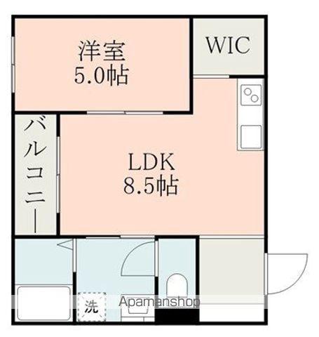 MAJOR大津Ⅲ(1LDK/2階)の間取り写真