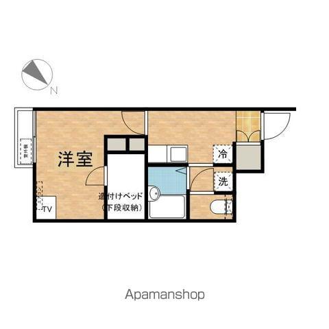 レオネクスト翼Ⅱ(1K/1階)の間取り写真