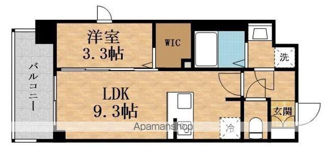 SEASON FLATS SHIN-OSAKA サウス(1LDK/8階)の間取り写真