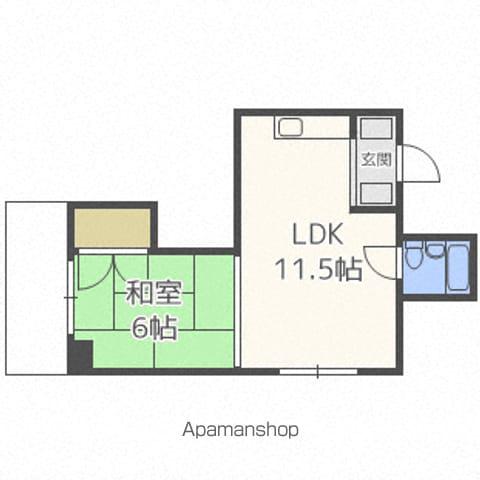 けいほくビレッジ(1LDK/4階)の間取り写真