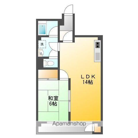 レジデンス木下(1LDK/3階)の間取り写真