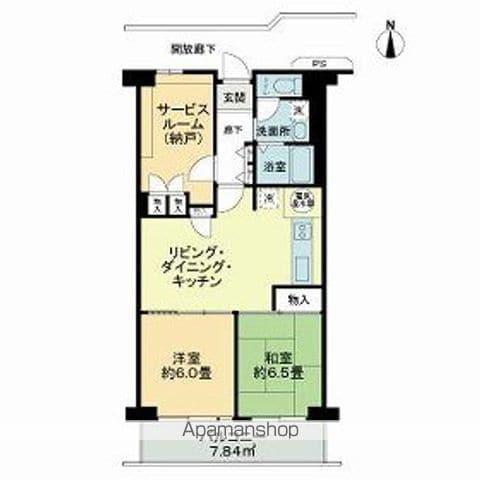 赤羽神谷サンハイツ(3LDK/1階)の間取り写真