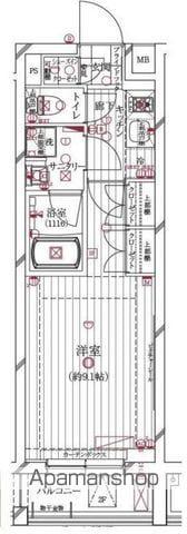 レガリス新高円寺(1DK/1階)の間取り写真