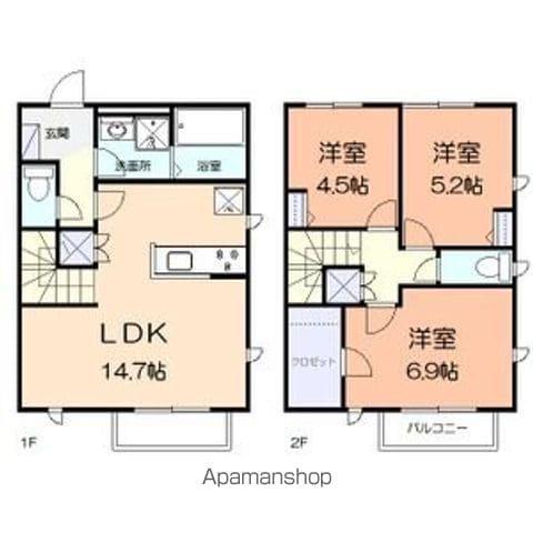 FLEURIR(3LDK)の間取り写真