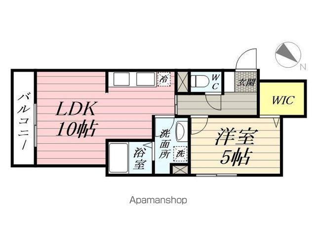 BEAT・ENCHANTE21(1LDK/2階)の間取り写真